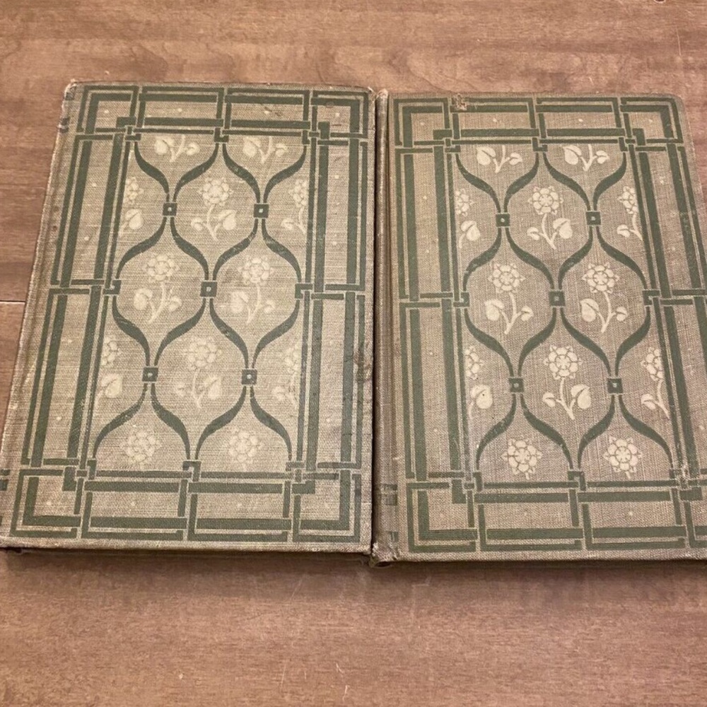 Antique The Poems of Alfred Tennyson Book Volumes 1 & 2